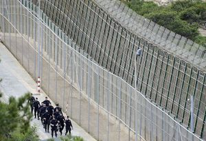 melilla   border fence