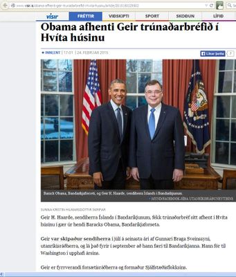 Geir og Obama